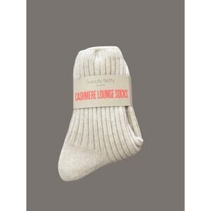 Sweaty Betty Cashmere Lounge Socks Lily White One Size NWT